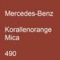 Preview: Mercedes-Benz, Korallenorange Mica, 490.